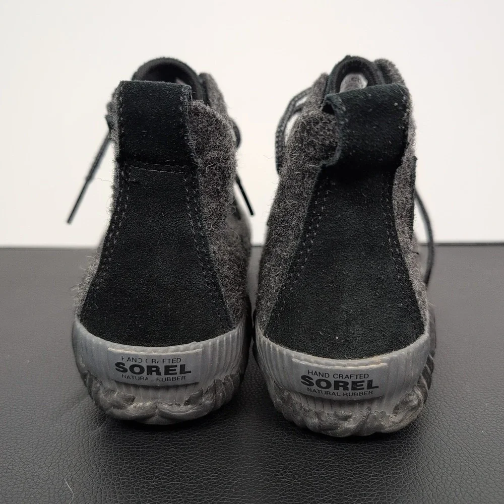 Sorel Out N About Plus LL3650 Black Wool Waterproof Duck‎ Rain boots Size 7.5